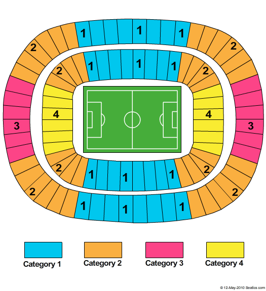 Soccer City Stadium Seating Chart